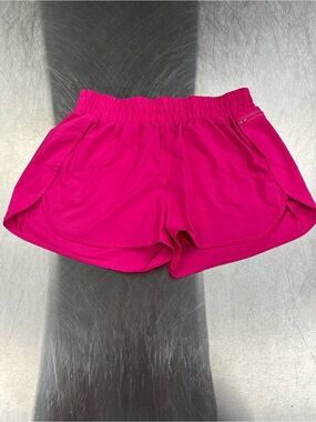 B Hot Pink Athletic Shorts Layered with Elastic Waist Women’s L